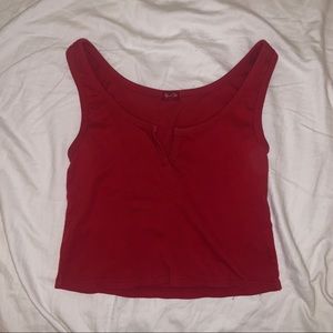 brandy melville red tank